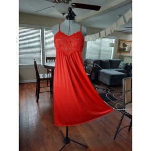 Vintage Shadowline empire waist Floor-length sweep silky nightgown